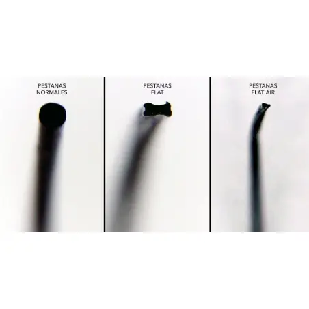 0.15 C-καμπυλότητα Βλεφαρίδες Flat Air - 3 - Επεκτάσεις βλεφαρίδων τρίχα προς τρίχα