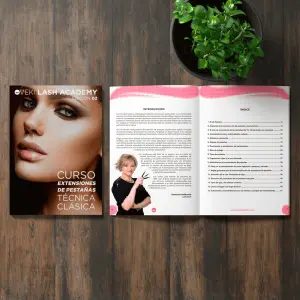 VEKI Libro Curso Clásico de Extensiones de Pestañas - 1 - Materiales Impresos