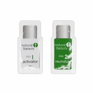 Egyszeri adag aktivátor és semlegesítő szempilla liftinghez 1. és 2. lépés Natural Beauty (1 csomag) - 1 - Szempilla lifting ter