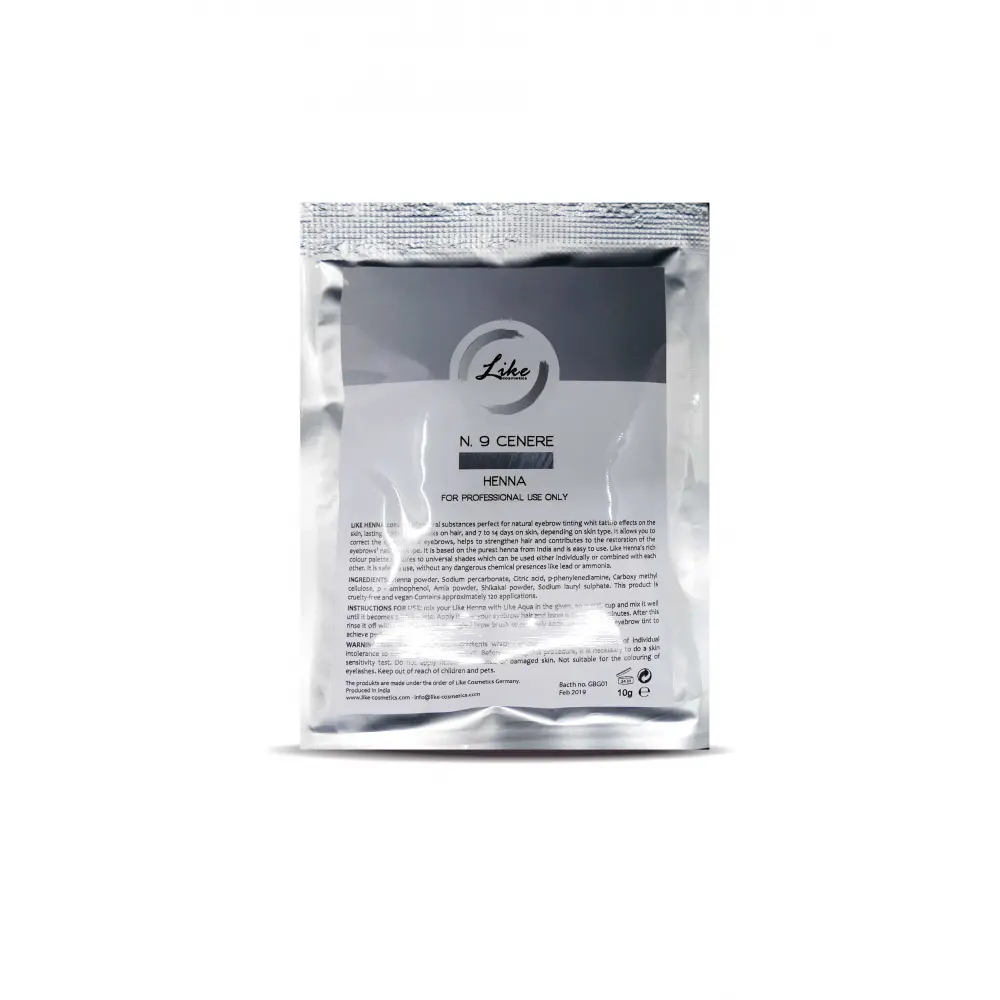 Brow Henna 9 Cenere 10g en sobre - 1 - Henna para las cejas
