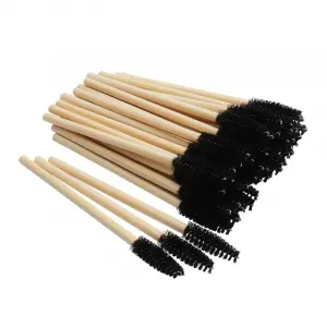 50 Cepillos tipo mascara con mango de bambú - 1 - Desechables