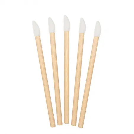 50 cotonetes sem fiapos com pegas de bambu - 2 - Descartáveis