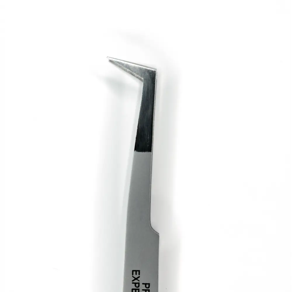 VEKI Pinsett L 75° Volum Expert V04 for vippe-extensions - 2 - Pinsett for vippeforlengelse