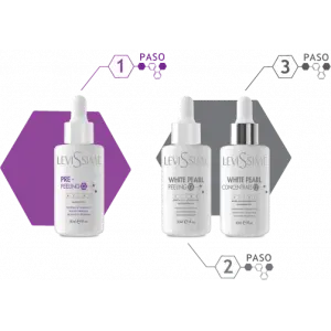 Levissime White Pearl Pack Peeling Químico Q + Concentrado - 1 - Cosmética profesional