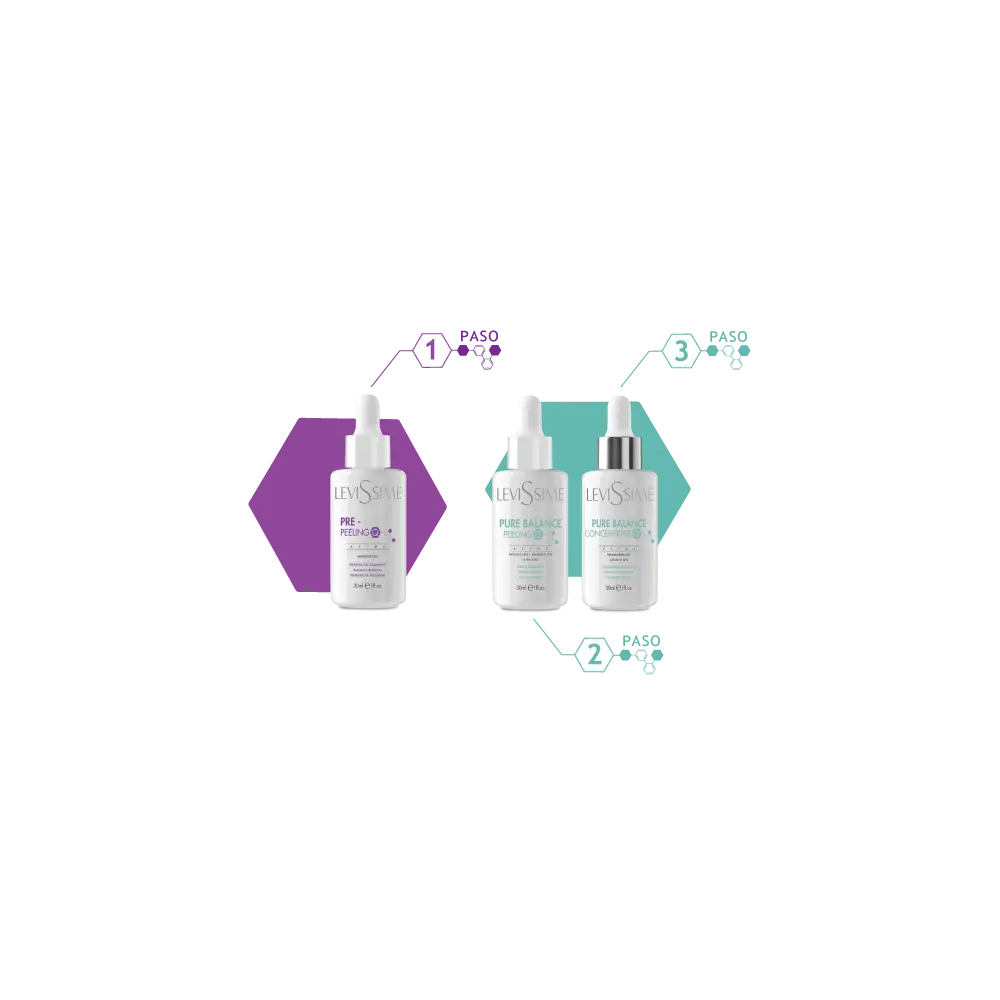 Levissime Pure Balance Pack Peeling Químico Q + Concentrado - 1 - Levissime Peeling Químico Q