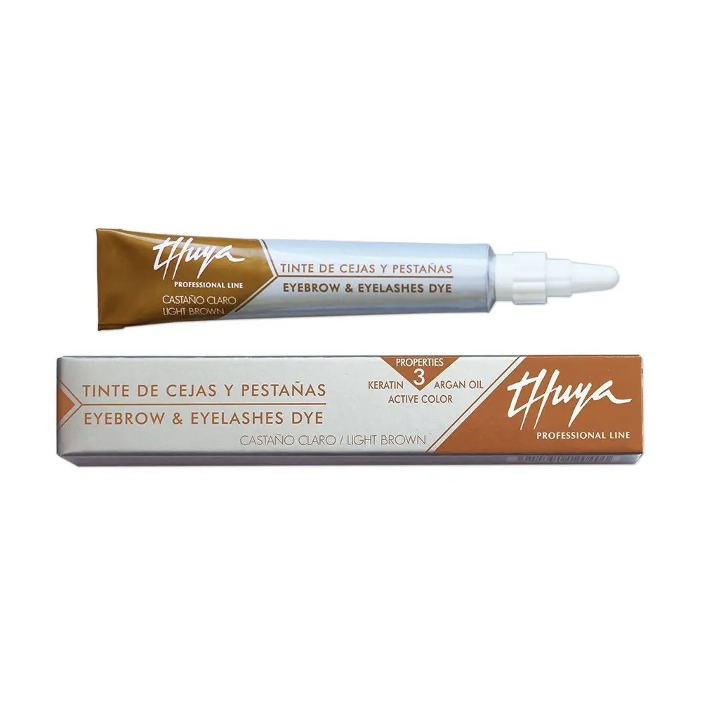 Tinta Thuya Castanho Claro para Sobrancelhas e Cílios 14ml - 1 - Tintura de sobrancelhas Thuya