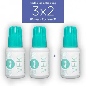 VEKI Pegamento Transparente para Extensiones de Pestañas Diamond 5ml - Oferta 3x2 - 1 - Pegamentos para extensiones de pestañas