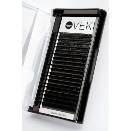 0.07 D křivka přírodní matné prodloužení řas (20 řad) - 8 - Objemové prodlužování řas