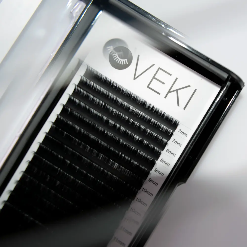 0.10 D krul Natuurlijke Matte Wimper Extensions (20 rijen) - 7 - Volume Wimperextensions