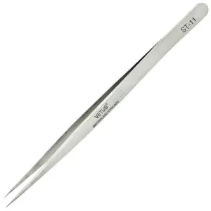 Pinza recta VETUS ST-11 para extensiones de pestañas - 1 - Pinzas para pestañas