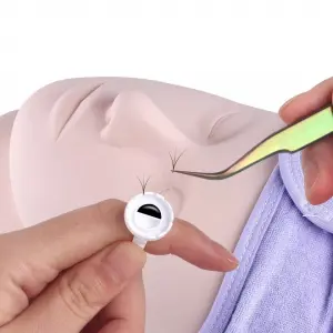 100 Anillos de pegamento para extensiones de pestañas - 1 - Desechables