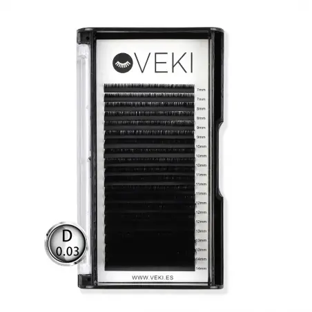 0.03 D zakrivljenost ekstenzije trepavica Natural Mate (20 redova) - 1 - Volumenske ekstenzije trepavica