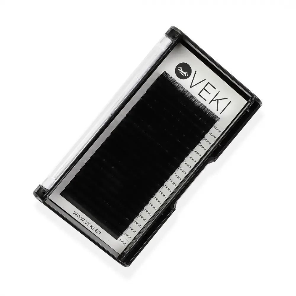 0,03 D bøy naturlige matte vippe-extensions (20 rekker) - 14 - Volumenvippeforlengelser