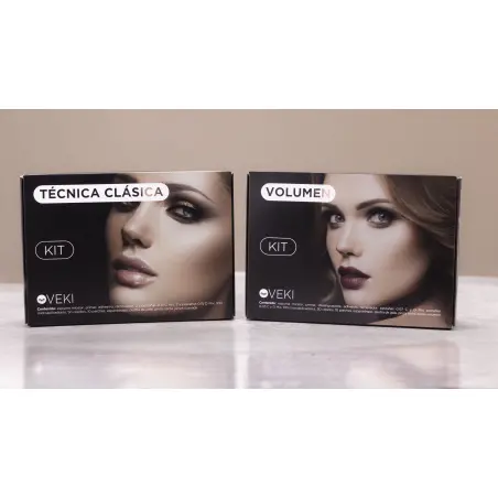 VEKI Kit para Extensiones de Pestañas de Volumen - 3 - Kits