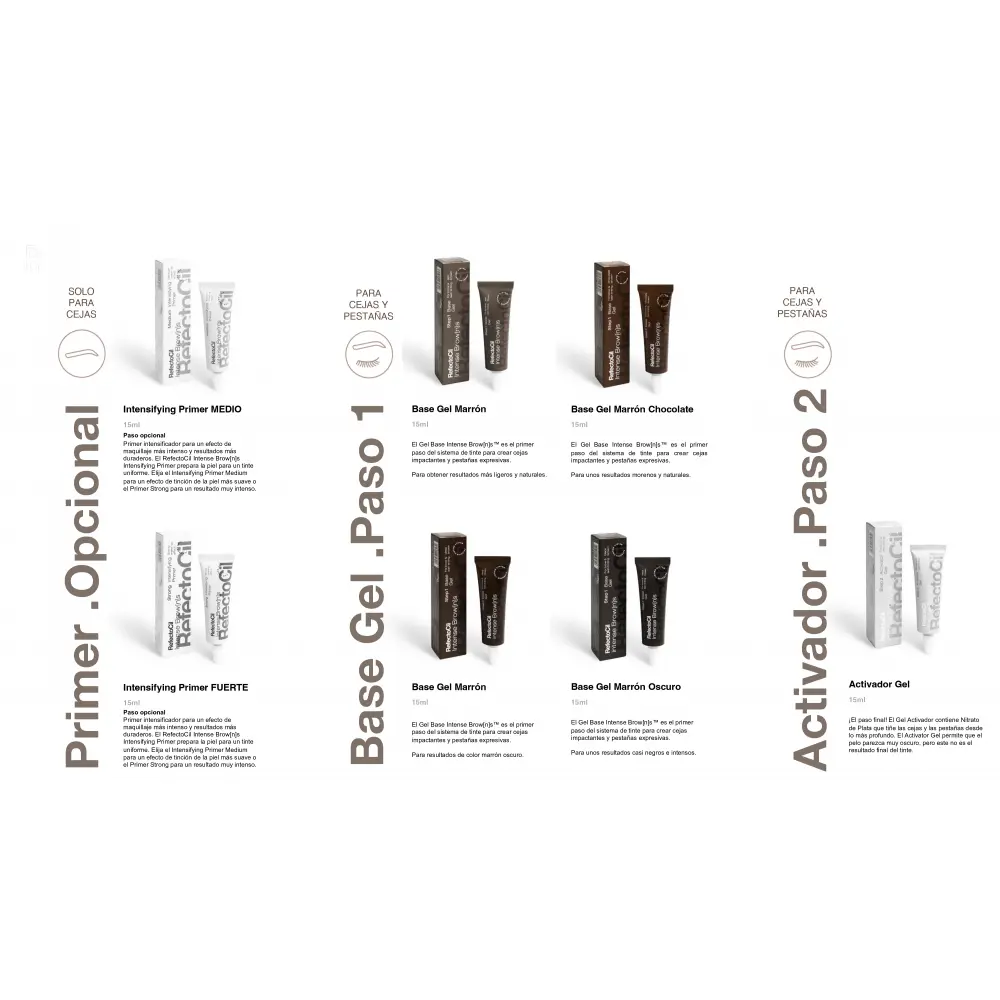 Refectocil Intense Brow[N]S Base Gel Deep Brown 15ml - 3 - RefectoCil Intense Brow[n]s eyebrow dye