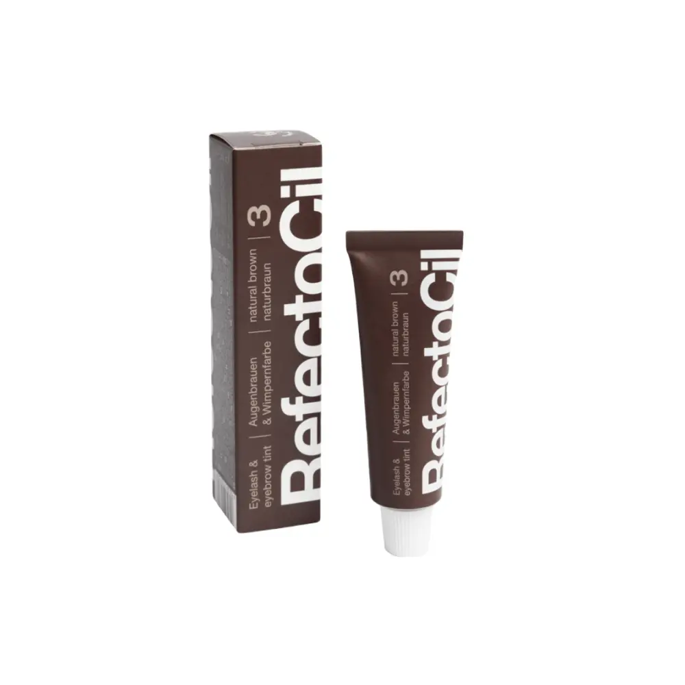 Refectocil 3 náttúrulegt brúnt litarefni fyrir augabrúnir og augnhár 15ml - 1 - Augabrúnalitun RefectoCil