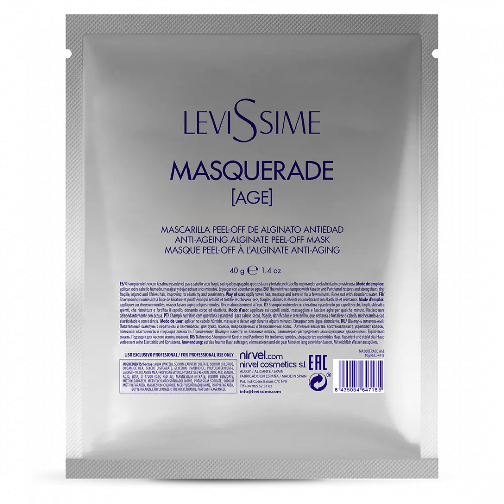 Levissime Alginatna maska Peel-Off Masquerade Age 40g - 1 - Profesionalna kozmetika