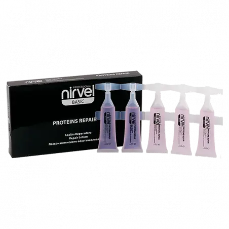 Nirvel Proteins Repair Nærende lotion for skjørt hår 10 x 10ml - 1 - Profesjonell kosmetikk