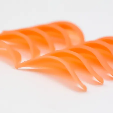 10 siliconen oranje wimperhaakjes in de maten XS/S/M/L/XL - 4 - Wimper Lіfting producten