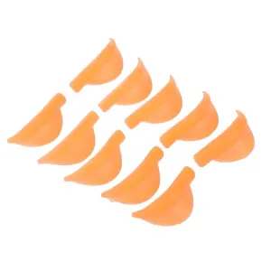 10 Silikoneforme til øjenvippeløft i farven orange XS/S/M/L/XL - 1 - Produkter til øjenvippeløft