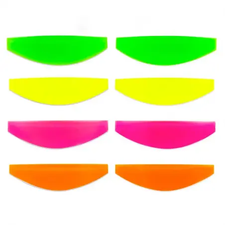 8 силиконски калапи за подигнување на трепки S/M/L/XL Неон - 4 - Производи за лифтинг на трепки