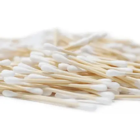 Bastoncillos de bambú y algodón ecológico 100 ud. - 1 - Desechables