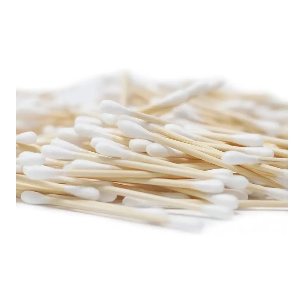 Bastoncillos de bambú y algodón ecológico 100 ud. - 1 - Desechables
