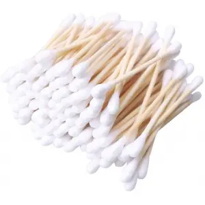 Bastoncillos de bambú y algodón ecológico 100 ud. - 2 - Desechables
