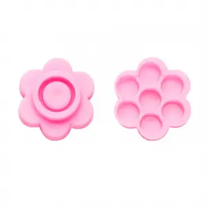 Vaso de pegamento en forma de flor para extensiones de pestañas 100 unidades - 1 - Desechables