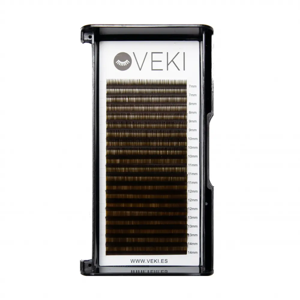 0.07 Extensiones de pestañas color chocolate oscuro - 1 - Extensiones de pestañas volumen