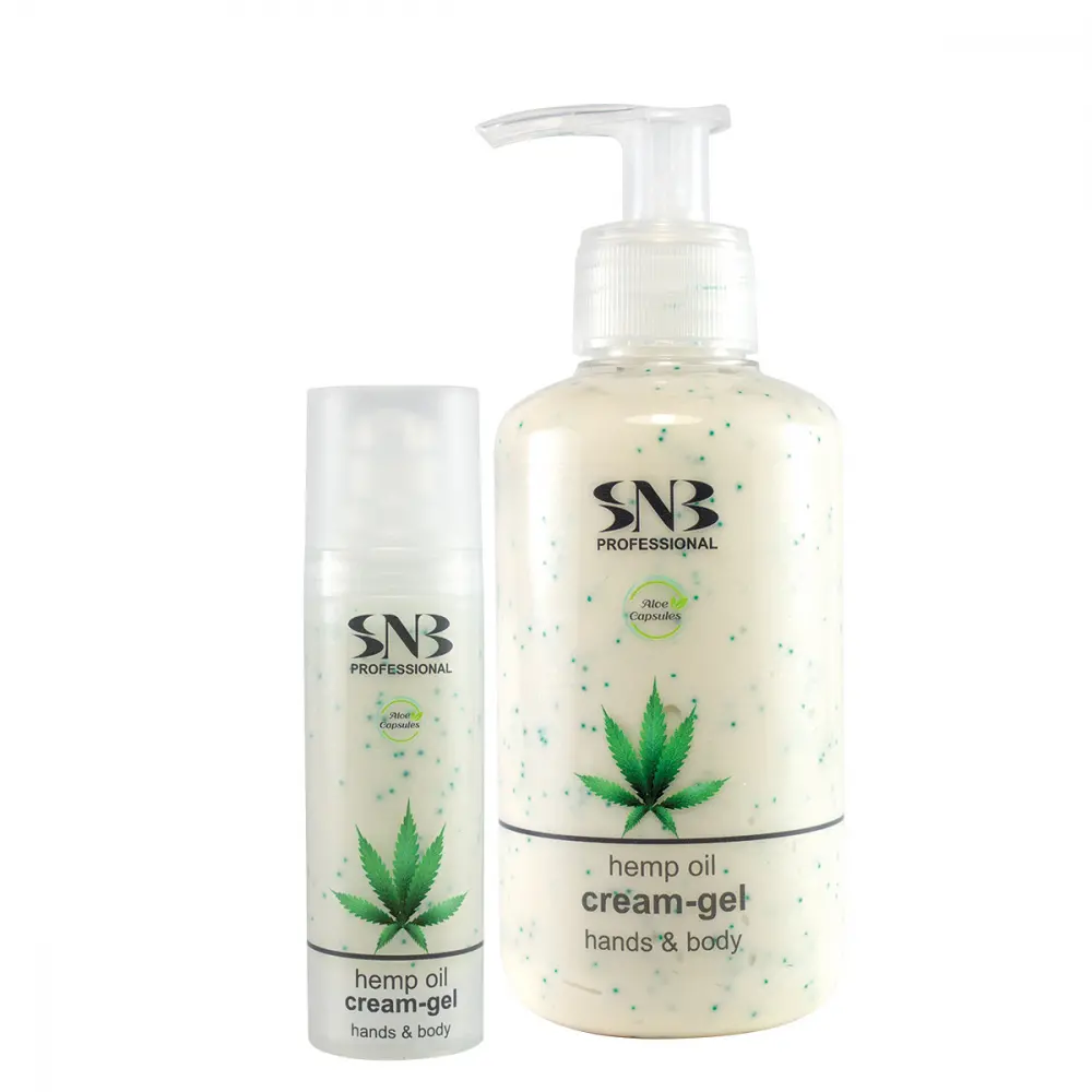 SNB Gel-Crema per Mani e Corpo con Sfere di Aloe Vera e Olio di Canapa 30ml / 250ml - 1 - Cura delle Mani e dei Piedi