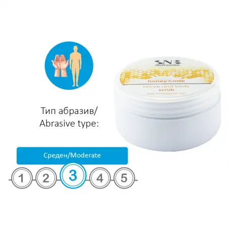 SNB Eksfoliering for hender og kropp med Himalayasalt, honning og melk 300ml - 3 - Hånd- og fotpleie