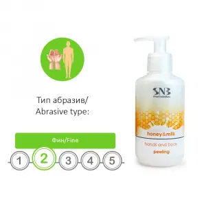SNB Peeling de manos y cuerpo Miel y Leche 250ml - 1 - Cuidado de manos y pies