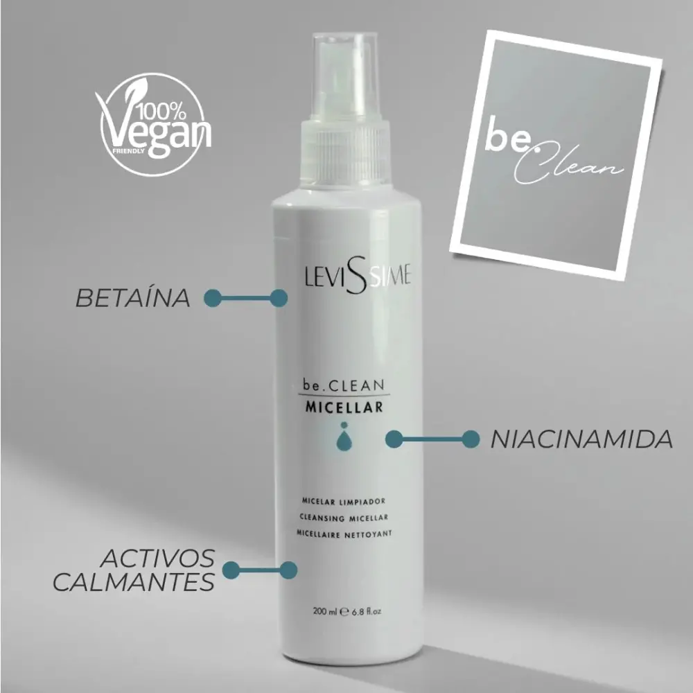 Levissime be.CLEAN Čistilna micelarna voda 200 ml - 2 - Obraz