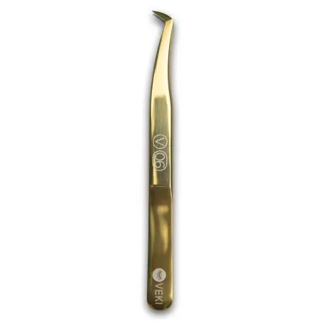 VEKI Pinsetter for vippe-extensions med nanofiber V06 - 3 - Pinsett for vippeforlengelse