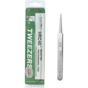 Pinza recta VETUS ST-14 para extensiones de pestañas - 1 - Pinzas para pestañas