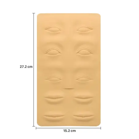 3D Silikona Veidne Praksei ar Uzacīm, Acīm un Lūpām - 4 - Mikropigmentācija un mikrolāpstiņošana
