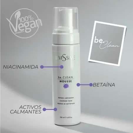 Levissime be.CLEAN MOUSSE Пена за чишћење 200ml - 2 - Професионална козметика