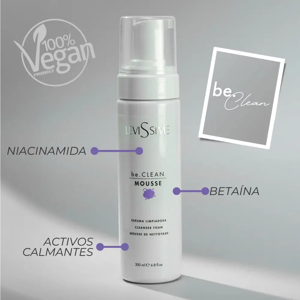 Levissime be.CLEAN MOUSSE Пена за чишћење 200ml - 2 - Професионална козметика