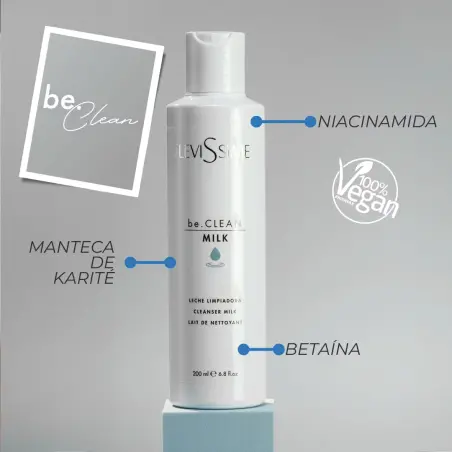 Levissime be.CLEAN MILK Leche limpiadora 200ml - 3 - Cosmética profesional