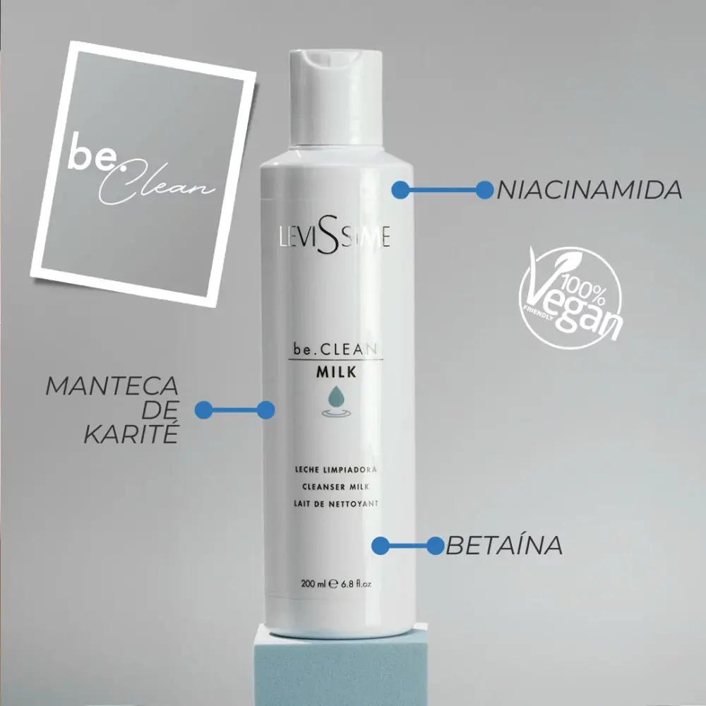 Levissime be.CLEAN Cleansing Milk 200ml - 3 - Professional cosmetics