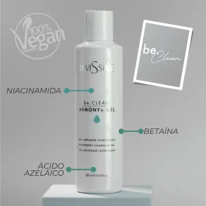 Levissime be.CLEAN Gel Limpiador Pieles Grasas ARMONY+ GEL 200ml - 1 - Cosmética profesional
