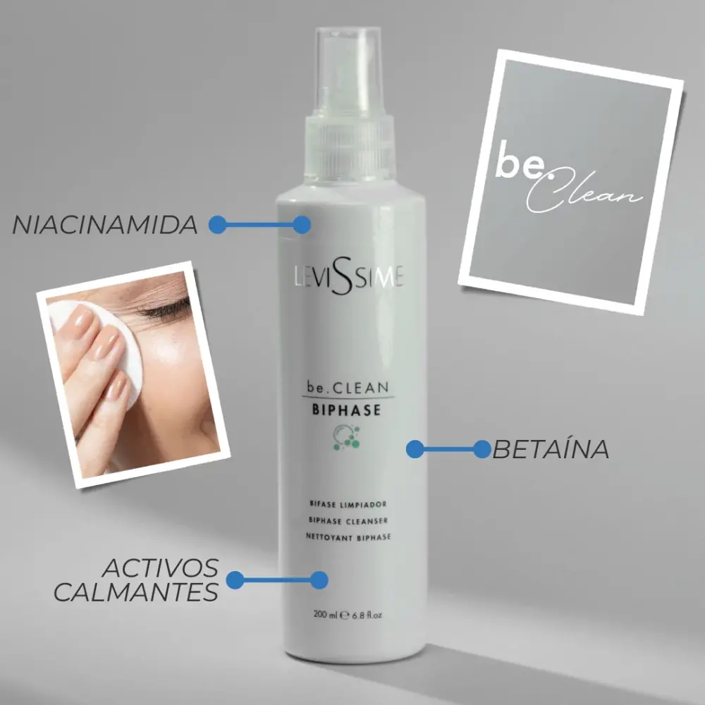 Levissime be.CLEAN BIPHASE Limpiador Bifásico 200ml - 3 - Cosmética profesional