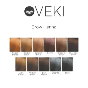 VEKI Henna para cejas Marrón Medio 10g - 1 - Henna para las cejas