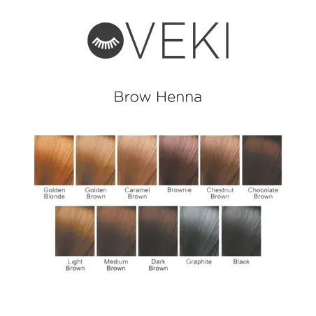 VEKI Henna para cejas Marrón Medio 10g - 2 - Henna para las cejas