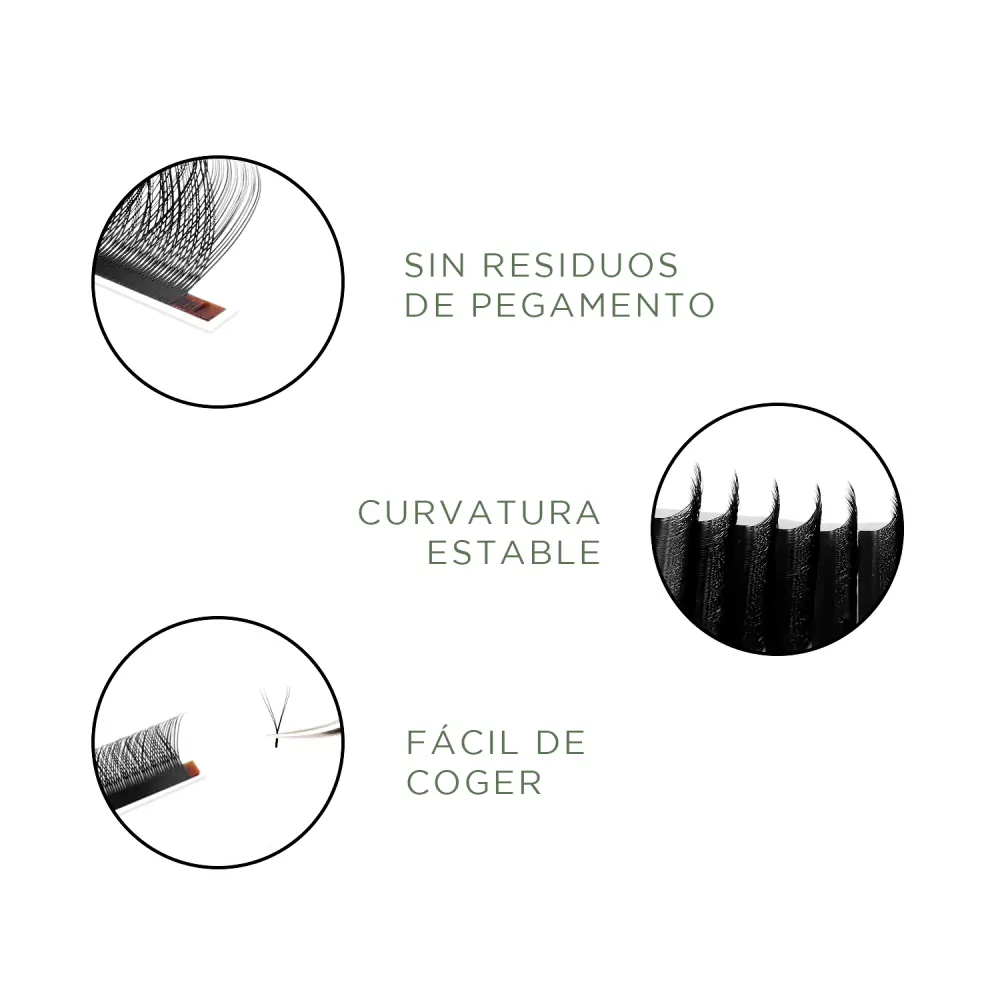 YY Lashes VEKI Brazilian Volume (20 rows) - 6 - Premade Russian Volume Fans