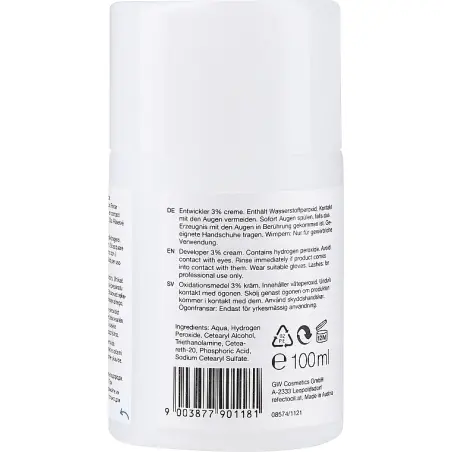 Refectocil Oxidante 3% 10 vol. Creme 100 ml - 2 - Tintura de Sobrancelhas RefectoCil