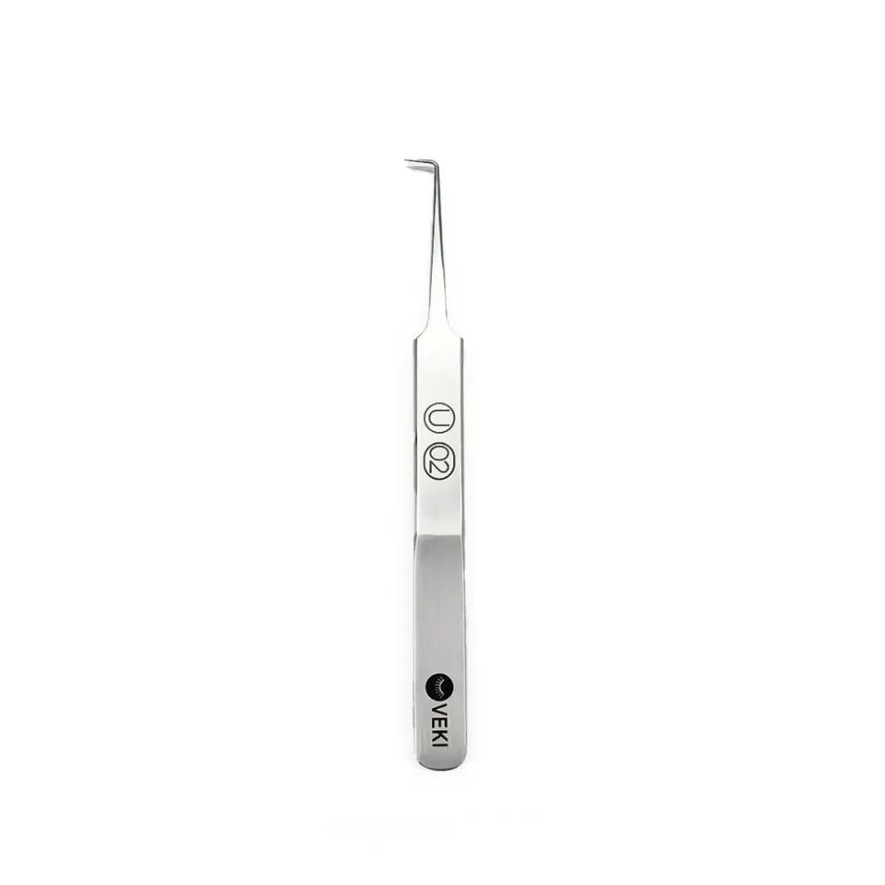 VEKI Pensetă Universală pentru Extensii de Gene U02 90° - 1 - Clești pentru gene