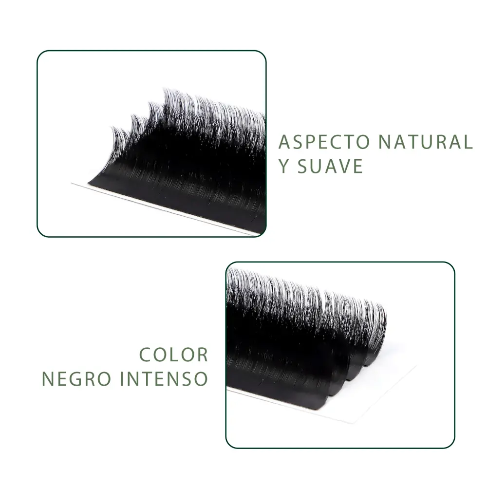 0.20 D καμπυλότητα φυσικές ματ επεκτάσεις βλεφαρίδων (20 σειρές) - 5 - Επεκτάσεις βλεφαρίδων τρίχα προς τρίχα