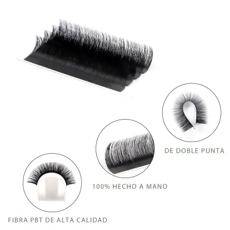 0.05 C zakrivljenost ekstenzije trepavica Natural Mate (20 redova) - 6 - Volumenske ekstenzije trepavica